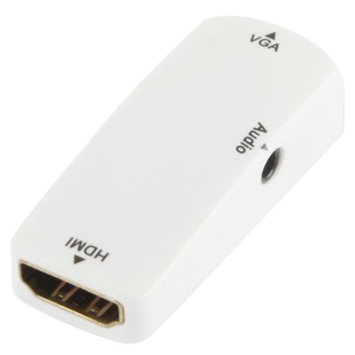 Konverter Signalumwandler HDMI (Eingang) auf VGA + Audio (Ausgang) #a017