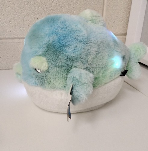 Plush LED Water Chime Sound Fish 14" Stuffed Animal FAO Schwarz Glow Brights NEW - Picture 2 of 2