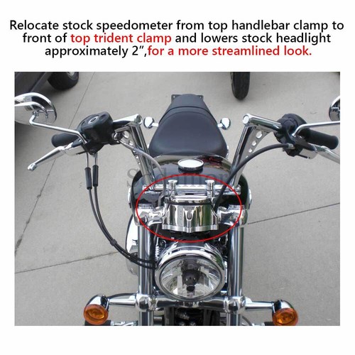 Instrument Gauge Part Mount Bracket For Harley Sportster XL 1200 883 Iron Custom - Picture 5 of 17