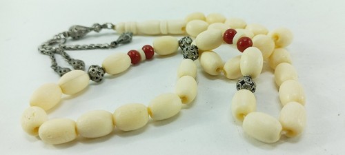 Vintage Islamic Prayer 33 beads Tasbih - Tasbeeh Misbaha Rosary 58 grams - Picture 2 of 16