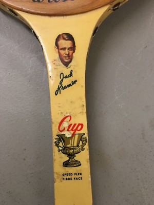 Raquette De Tennis Vintage Wilson Jack Kramer Autograph - Bois, 4 1/2 Pouces, Fabriquée Aux USA