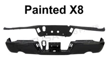 Painted Black Rear Step Bumper Bar Pad W/O Sensor W/Dual Exh For 09-18 Ram 1500