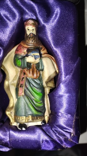 Set Natività 11 pz. Porcellana Include Mangiatoia Nuova Con Scatola Da Vacanze - Foto 6 di 6