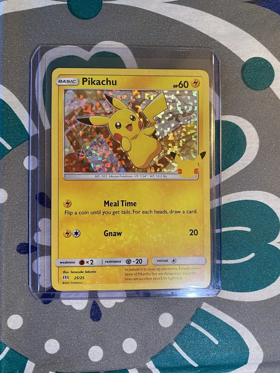 Holographic Pikachu McDonald's 25th Anniversary Pokémon