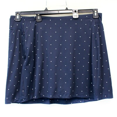 TALBOTS Plus Polka Dot Fit Performance Mini golf tennis paddle ball Skort 4X