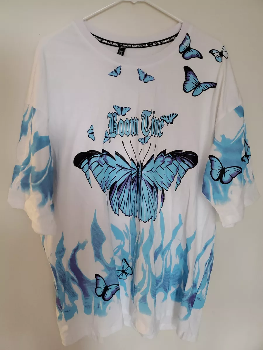 Blue flame hotsell butterfly shirt