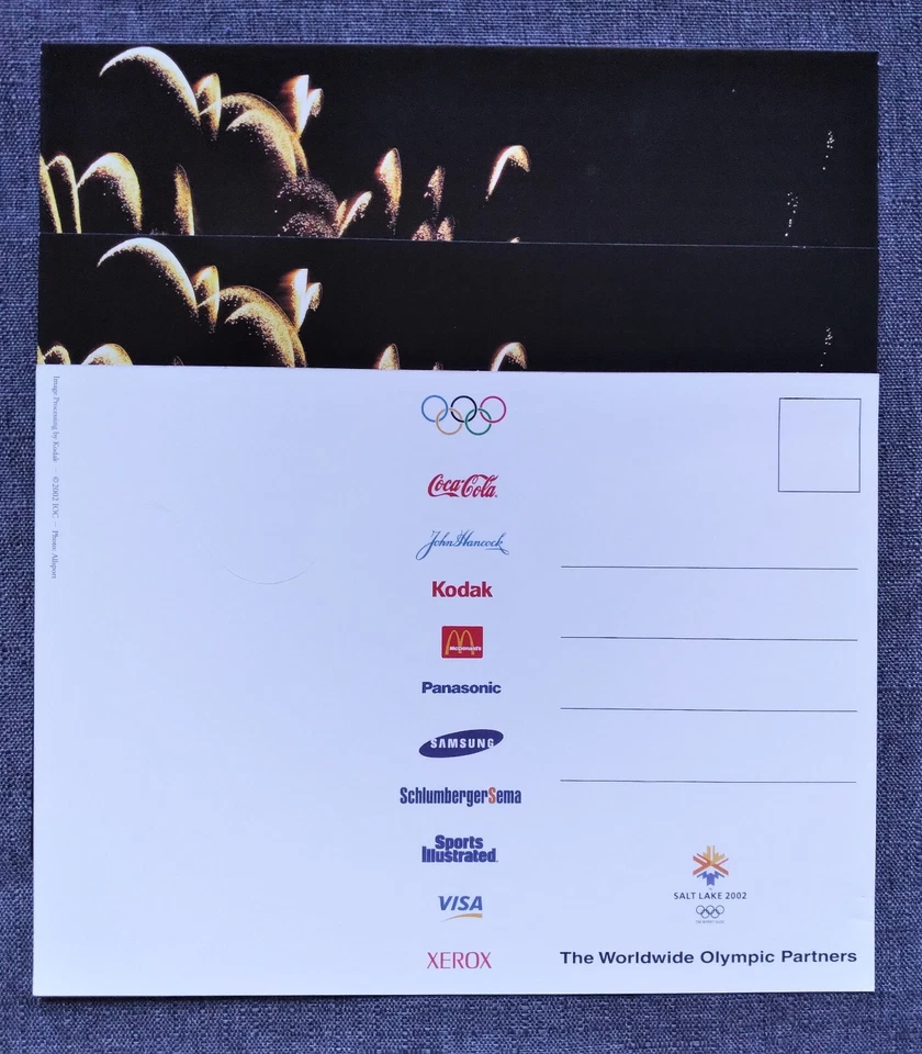 2002 Salt Lake Olympic Souvenirs Lot -  Calendars, CBC Pin, Stickers, Post Cards - Image 4 of 4