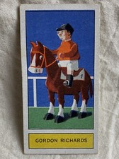 1932 Godfrey Phillips Tobacco Personalities of To-Day #18 Gordon Richards 