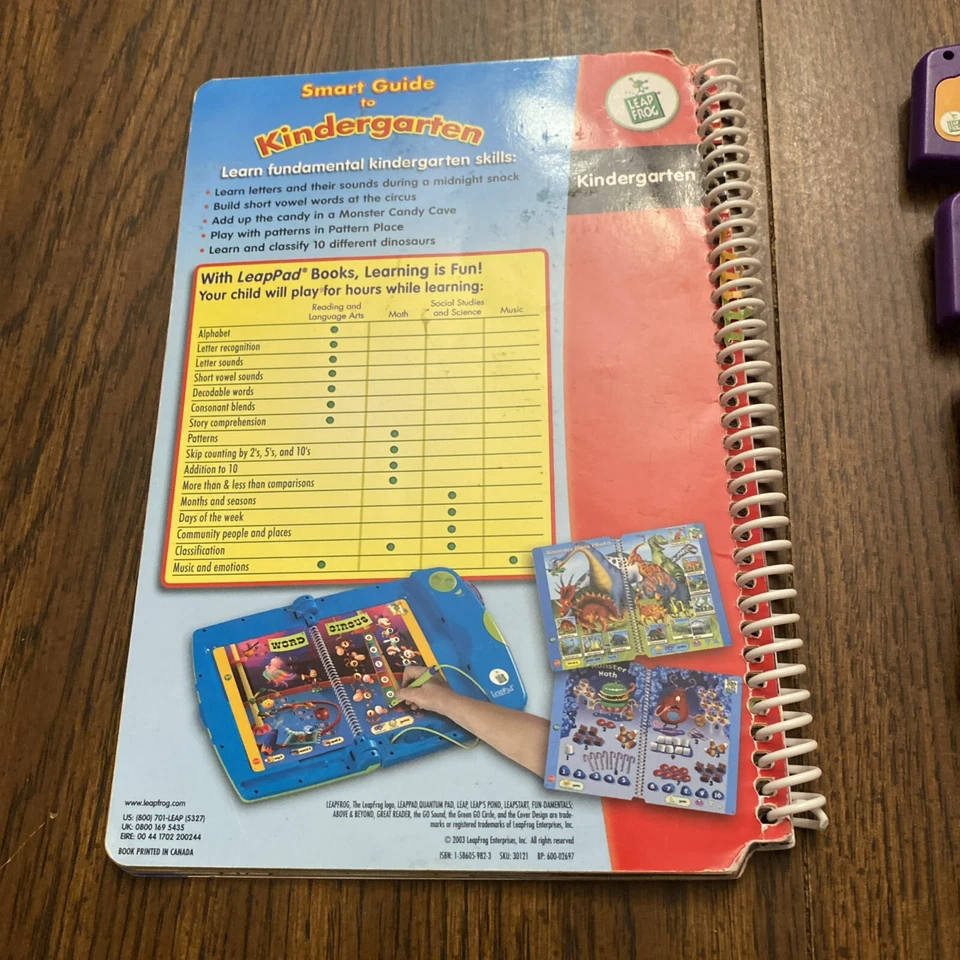 Leap Frog Games Lot Of 7 Plus A Book Learning Games Spider-Man Reading Writing  - Image 4 of 4