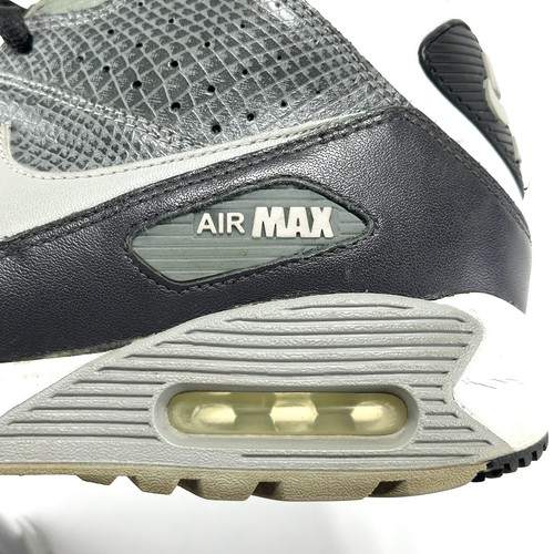 2007 Nike Air Max 90 Schuhe Stiefel hoch dunkelgrau 316339-101 Herren Größe 10,5 selten - Bild 12 von 14