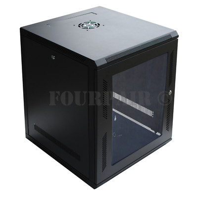 12U IT Wall Mount Network Server Data Cabinet Rack Locking Lock