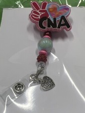 Badge Reel, CNA, Peace And Heart , Certified nurse Assistant