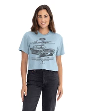 Ford Mustang T-shirt Ladies Tee Crop T-Shirt Women's Clothing Apparel Tees