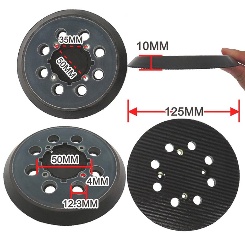 4Eye Sanding Backing Plates 8 Hole Flocking Sandpaper for DeWalt eBay