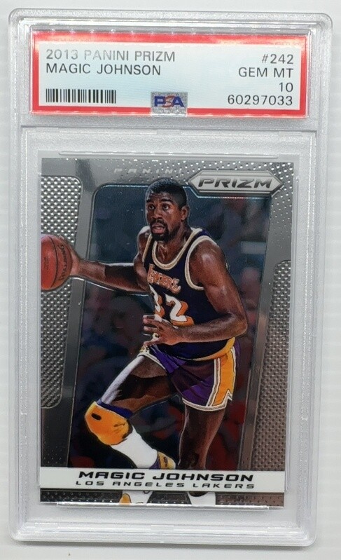 2013-14 Panini Prizm Basketball Magic Johnson #242 PSA 10 Lakers