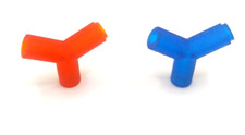  LHM 3-Way Return Y Fittings - 5280E2 (Orange) and 528087 (Blue) for Xantia