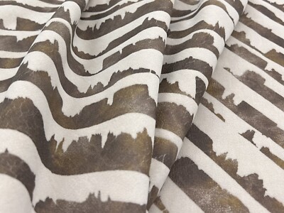 Donghia Abstract Velvet Upholstery Fabric- Tilt / Beige 2.30 yds DG-10346.008