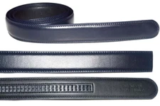 Men’s navy blue leather belt strap size XL 43" leather strap brnd new strap only
