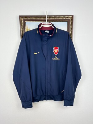 arsenal ジャケット NIKE アーセナル ネイビー 美品 Vintage Nike Arsenal Football Jacket Soccer Track Top Mens Gunners