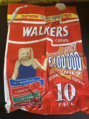 Spice Girls 1997 Emma / Baby 10 Pack Multipack Walkers Crisps Empty Packet