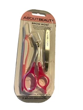 About Beauty Brow Wow Groomers Set - 3 Pieces - Razor, Scissors, Tweezers NEW