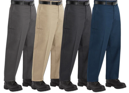 Red Kap Pants Cell Phone Pocket Men's Industrial Work Uniform Clothes