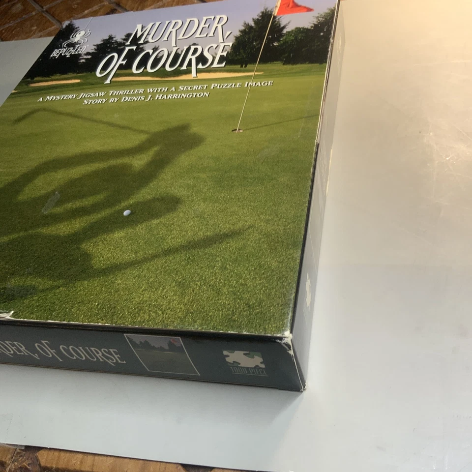 Murder Of Course - Bepuzzled 1994 A Mystery Jigsaw Puzzle Thriller - 1000 Piezas Foto 3 de 4
