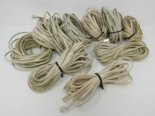 Standard Lot of 10 Phone Cords Cables RJ-11 Variety of Lengths