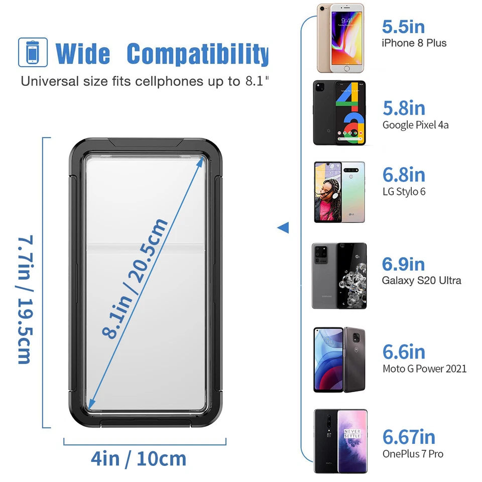 Waterproof Diving Case Cover For Samsung Galaxy S25 S24 S23 iPhone 17 16 Pro Max - Image 4 of 4