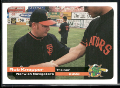 Rob Knepper 2003 Norwich Navigators Team Set