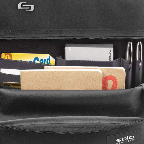 Solo UBN3104 Urban 5" x 17.25" x 17.24" Polyester Hybrid Briefcase - Black New - Bild 11 von 12