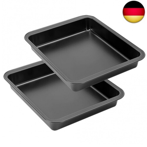 Mge - Quadratische Kuchenform Mit Antihaftbeschichtung - Backform - Auflaufform-image