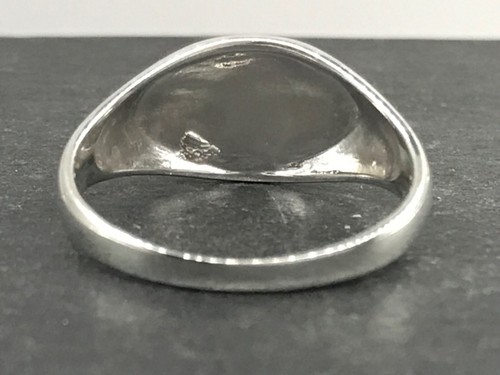 turquoise signet ring solid Sterling silver, oval 10 x 8mm stone, gift box. New. - Picture 7 of 10