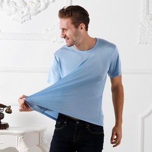 mens silk t shirts short sleeve