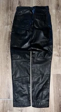 VTG 80s Tapered Leather Pants Western Biker Chick Punk Rock Women’s Sz And