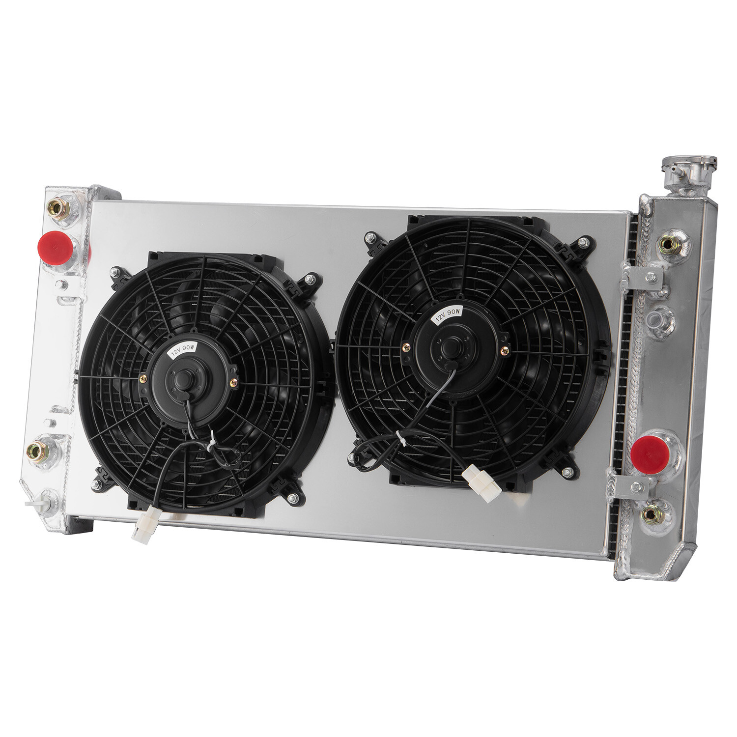 4 Row Radiator+Shroud Fan Fits 1988-1994 89 Chevy S10 Blazer GMC Jimmy S15 4.3L.