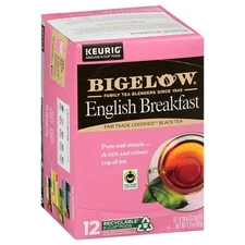 Bigelow English Breakfast Black Tea Keurig K-Cup Pods, Box of 12 (Pack of 6),