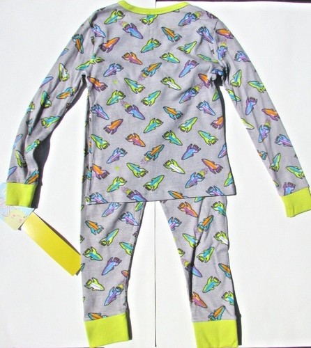 Sol Sleep Boys 2pc Gry Cotton Pajama Set BP5-3113 Rocket Ships Sizes:5 6 & 7 NWT - Picture 4 of 5