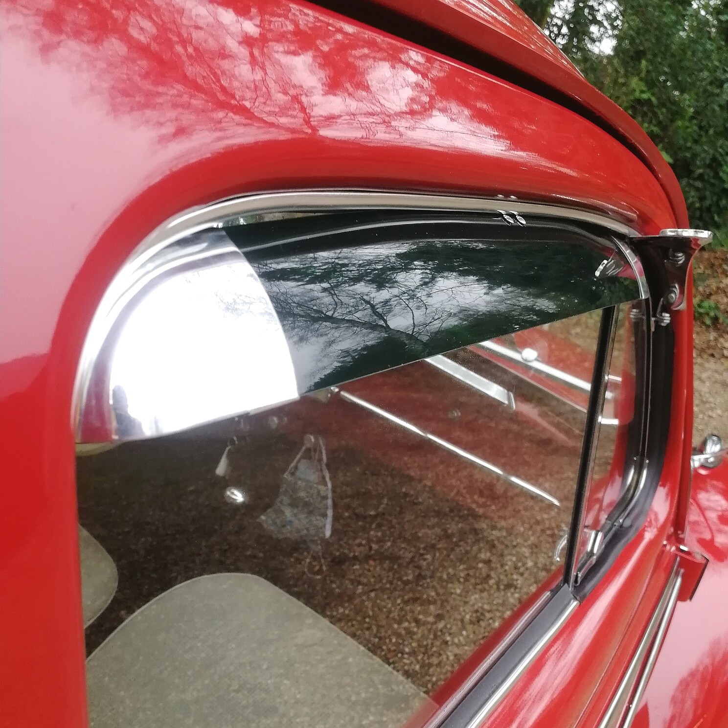 Perspecx Rear Window Green Aluminium / Perspex Window Shades Vents for VW Beetle Bug late ...