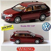 Vw Golf V Variant 2007-09 Red-Spice Rot Metallic 1:87 Wiking 058 40