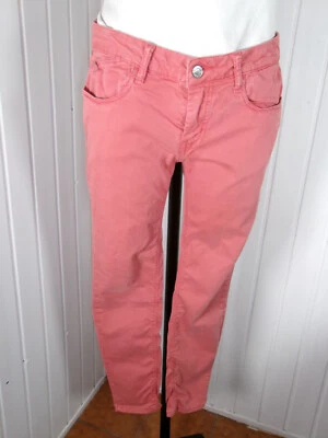 Pantalon taille basse rose épais skinny stretch LE TEMPS DES CERISES W30 38/40 - Photo 1/4