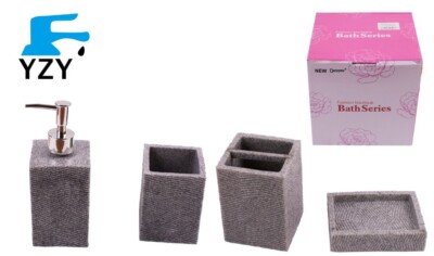 z 4 Badezimmerzubehör Keramik Seifenhalter Bürstenhalter Spender SS0098 yzy