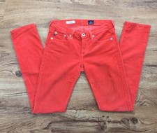 AG Adriano Goldschmied Womens 26R The Stevie Corduroy Slim Straight Pant US Made