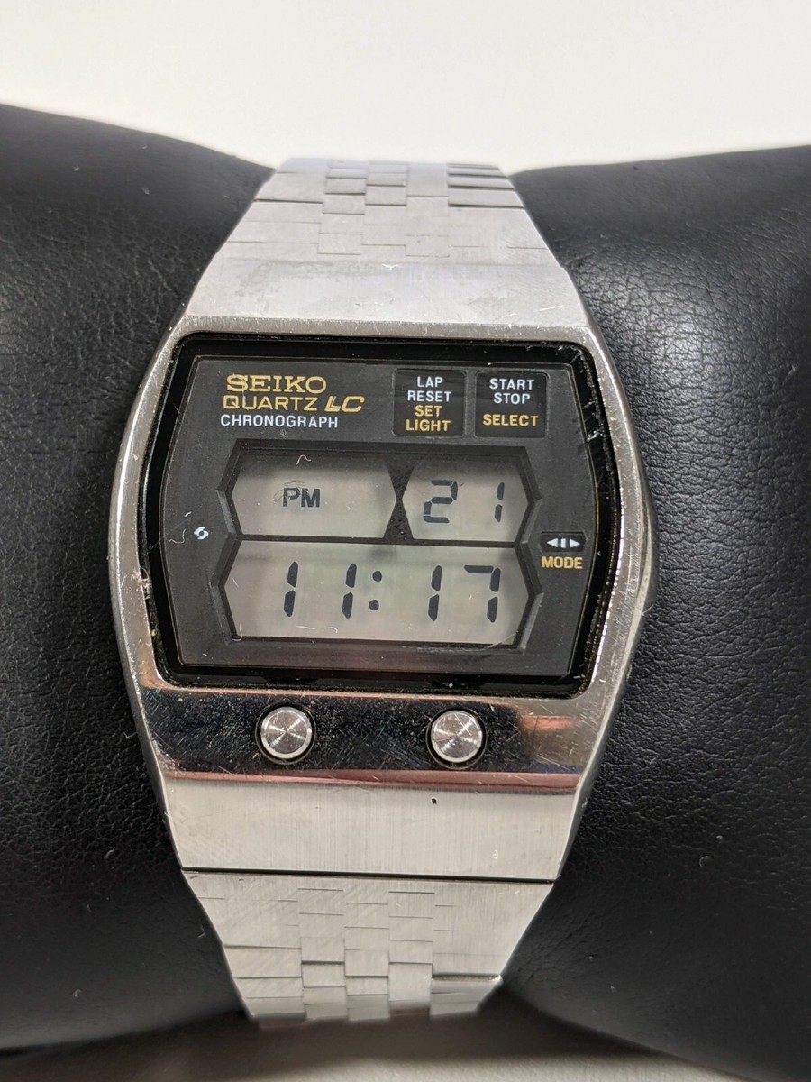 【激レア】　SEIKO Quartz LC クロノグラフ　0634-5001 Vintage Seiko Quartz LC Chronograph Digital Watch 0634-5001