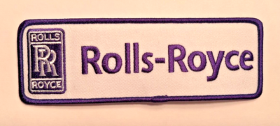 #ad Rolls Royce patch iron or sew on Rolls Royce embroidered patch 6quot; wide x 2quot; tall $10.95
