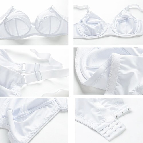 UK 36-60 AABCDEF Ladies Plus Size Bras Unpadded Underwire Minimiser Bra Bralette - Picture 8 of 35