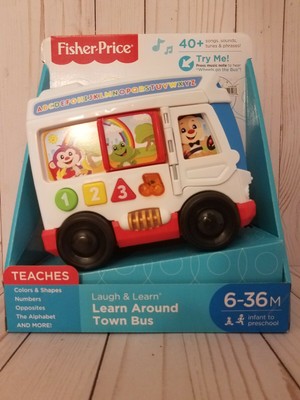 fisher price laugh and learn around town bus