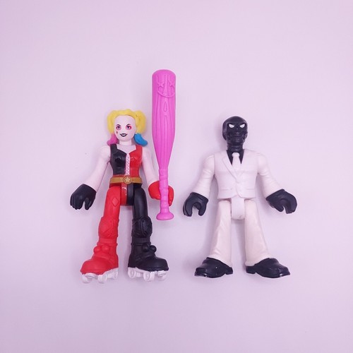 Imaginext DC Super Friends Harley Quinn Black Mask Figure 2 pack 2019 villain - Picture 1 of 3