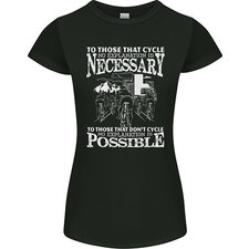 Cycling No Explanation Necessary Cyclist Womens Petite Cut T-Shirt