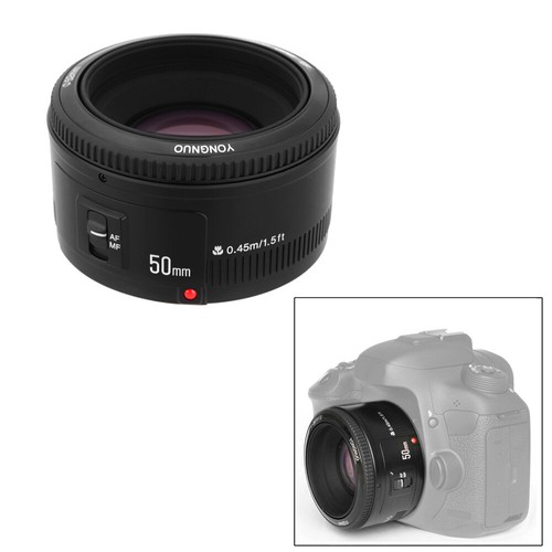 Yongnuo YN50mm F1.8 AF MF Large Aperture Auto Focus Lens For Canon EOS 60D 70D - Picture 7 of 8
